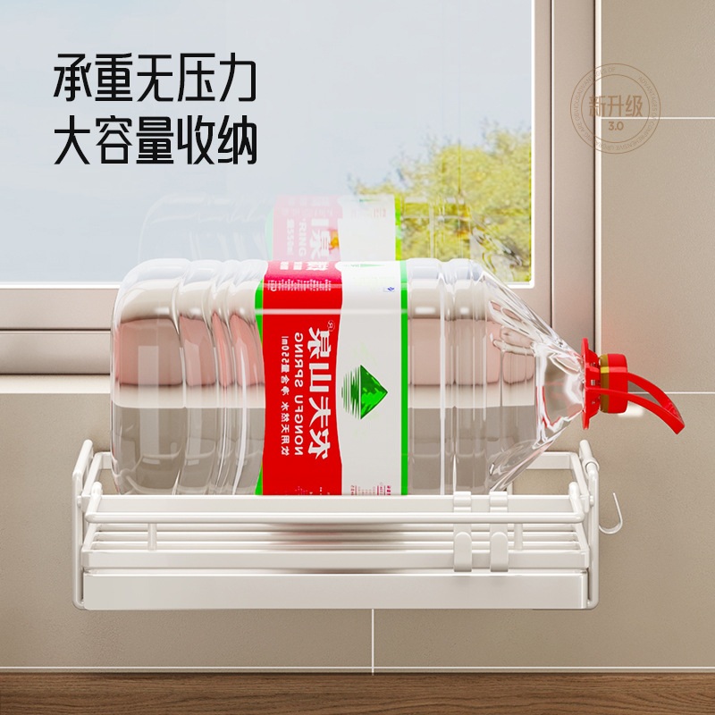 주방 싱크대 수세미걸이 벽부착형 물빠짐 수납 선반 정리 거치대 검정색 행주걸이 이미지 6