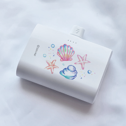 BZ NEW 조개껍질 아이폰 갤럭시 듀얼 도킹 보조배터리 10000mah - 상세 이미지 2