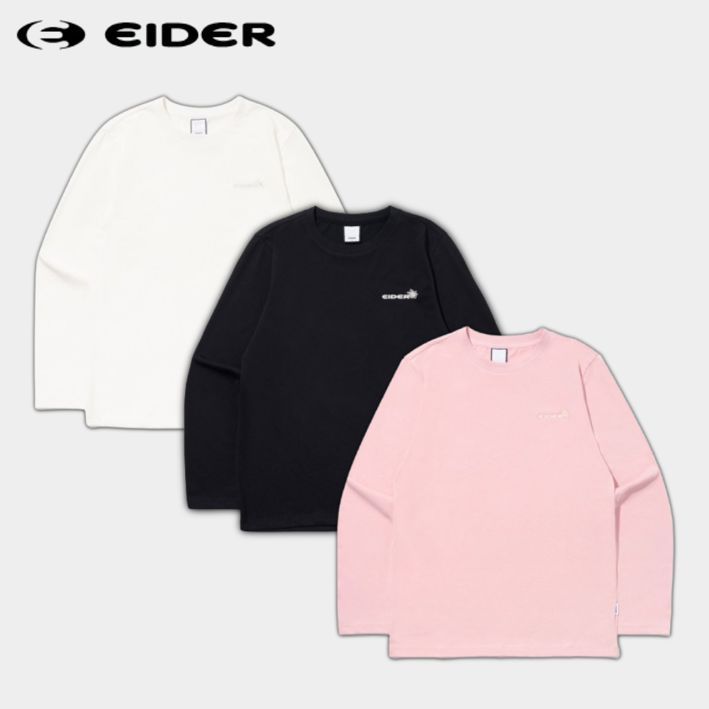아이더 여성 긴팔 기본 라운드 캐주얼 가을 데일리 티셔츠 - 메인 이미지