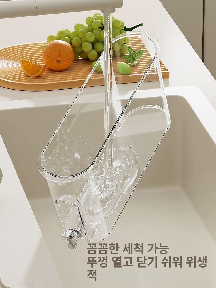 소형 워터 디스펜서 카페 자동 필터세트 블랙터치식 음료 수전 포함 밀크화이트 냉온수 겸용 대용량 - 상세 이미지 5