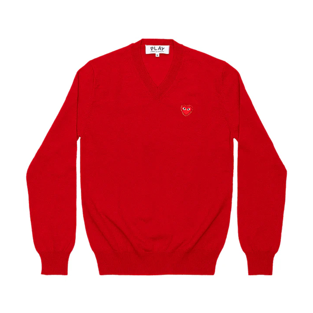 꼼데가르송 긴팔티 Unisex V-Neck Sweater AX-N801-051 - 상세 이미지 2