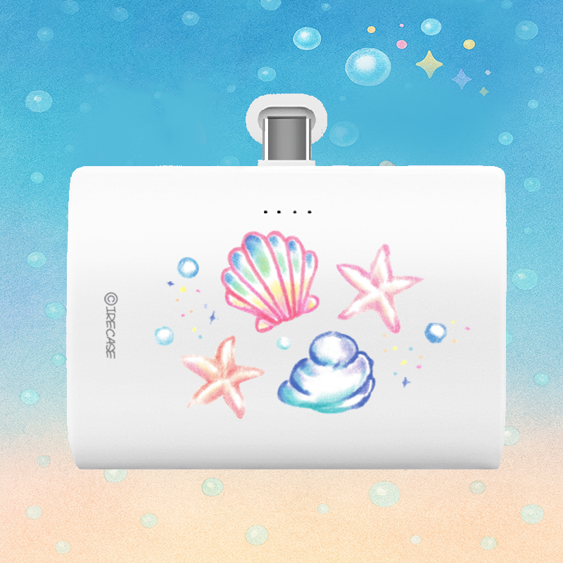 BZ NEW 조개껍질 아이폰 갤럭시 듀얼 도킹 보조배터리 10000mah - 상세 이미지 3