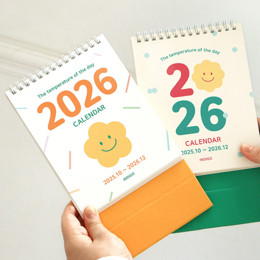 2026 미니 탁상달력 귀여운 책상 달력 26년 감성 데스크캘린더 15개월 카렌다 - 상세 이미지 3