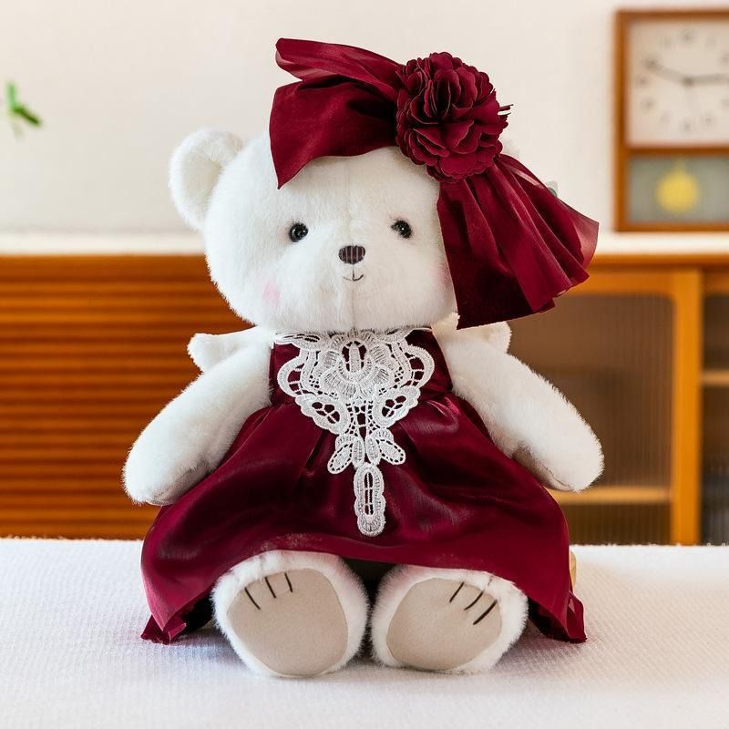 곰인형 커플 프로포즈 기념일 소품 신혼 결혼 웨딩선물 낭만곰커플 1쌍 30cm - 상세 이미지 4