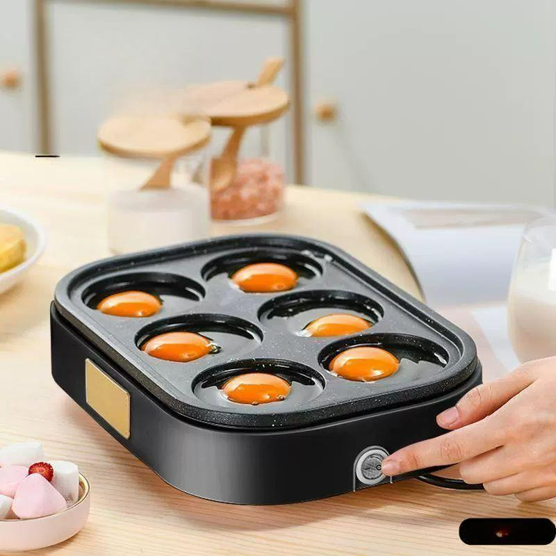 계란 후라이 전기팬 분식집 식당 맥반석 블랙 - 상품 이미지