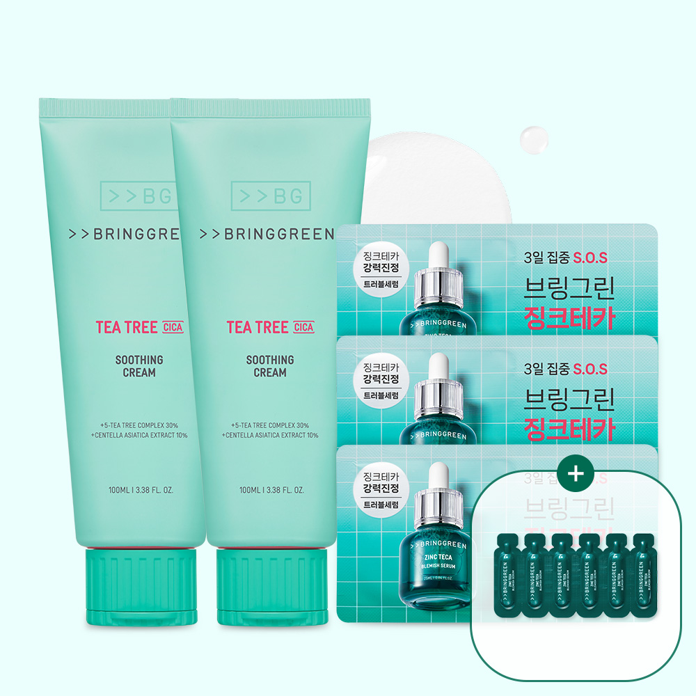 브링그린 티트리 시카 수딩 크림 플러스 100ml+100ml