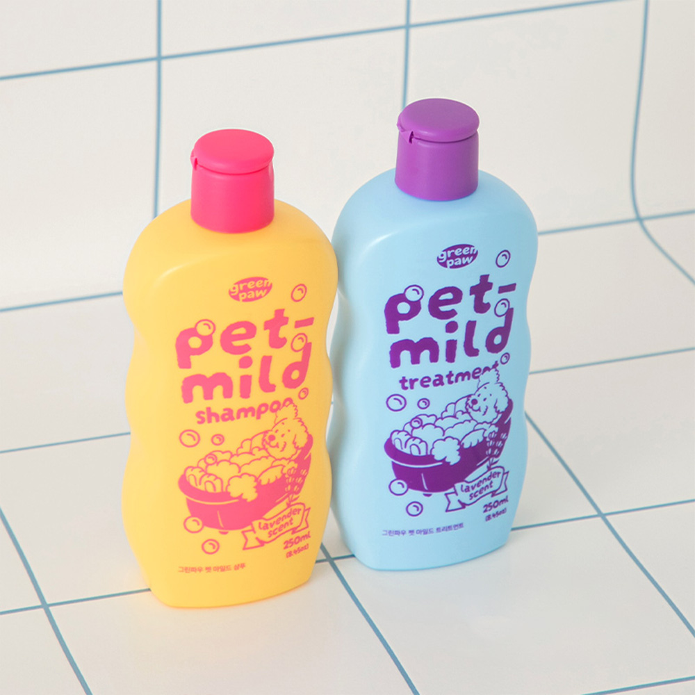 그린파우 펫 마일드 비건 단백질 샴푸/트리트먼트 250ml