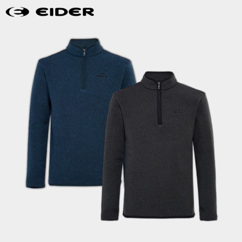 아이더 남성 긴팔 티셔츠 겨울 반집업 등산 보온 기능성 아웃도어