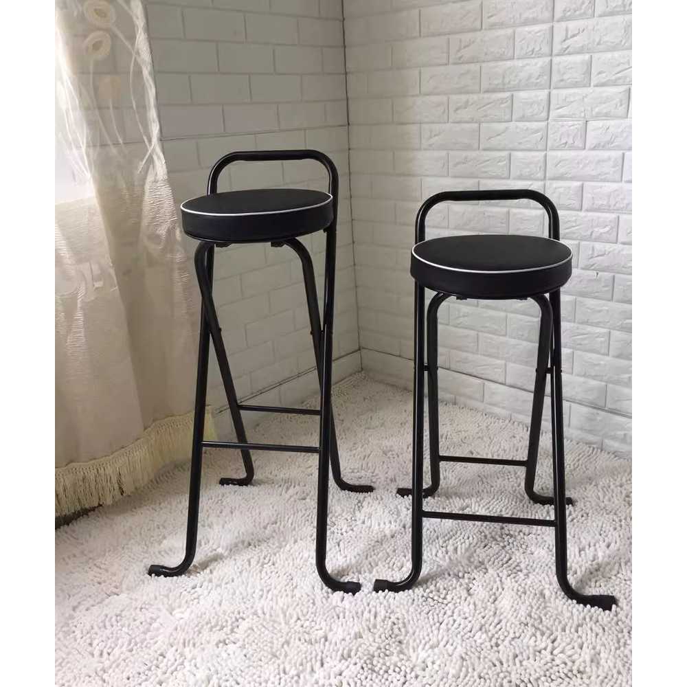 접이식 높은 의자 좌석 보조 간이 쿠션 키높이 다용도 65cm 올블랙 - 상세 이미지 2