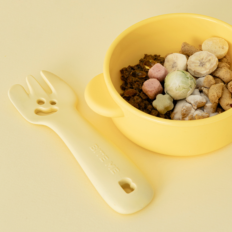 강아지 사료 스푼 펫 포크 동결건조 사료 습식 화식 생식 전용 반려견 애견 숟가락 1p