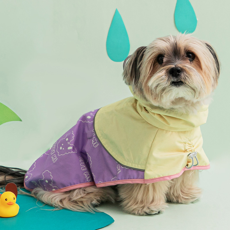 바잇미 강아지 판쵸 우비 비옷 뉴 이지피지 레인코트 - 래빗