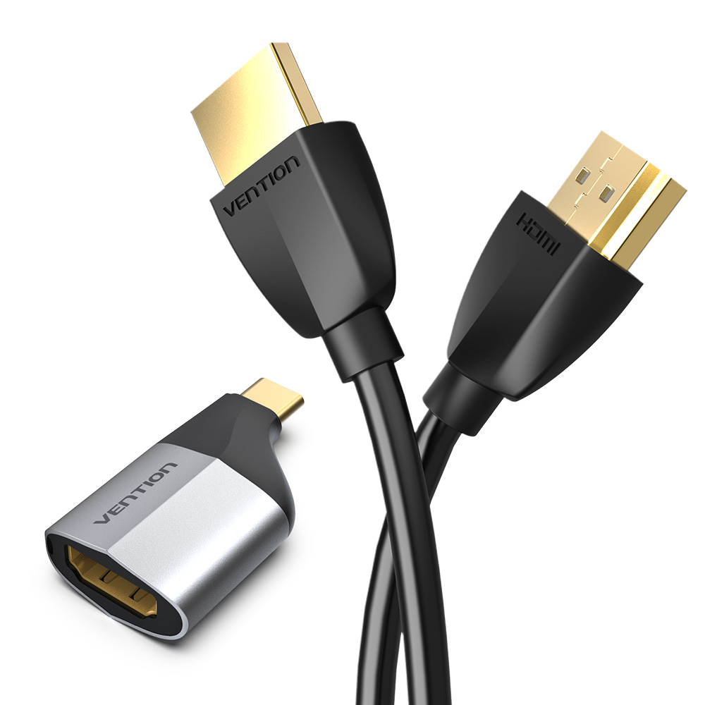 벤션 2in1 C타입 미러링 겸용 HDMI V2.0 모니터 케이블 1m, 1개 - 상세 이미지 5