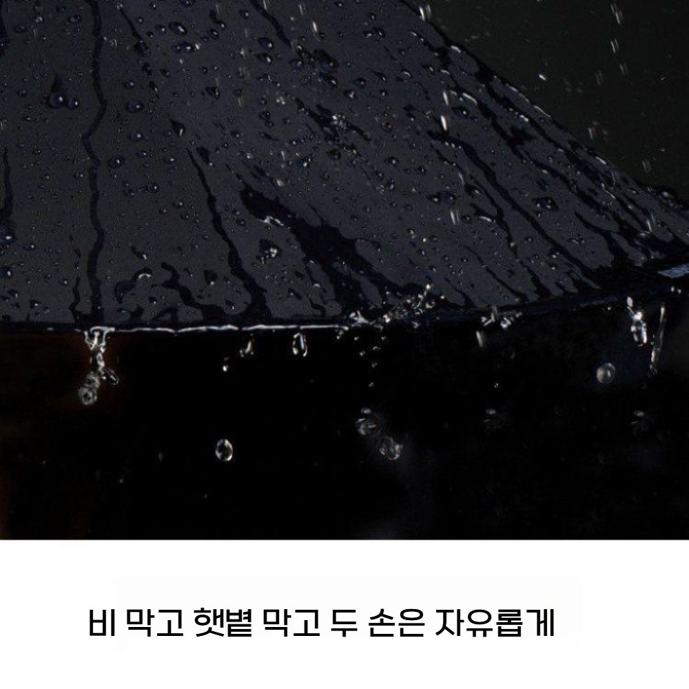 삿갓 카몬 접이식 우산 모자 야외 태양 보호 밀짚 모자 양산 - 상세 이미지 3