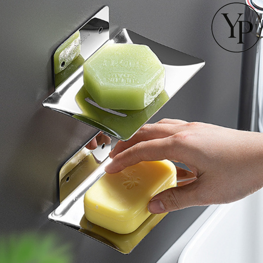부착형 비누 받침대 샴푸바 빨래비누 보관함 벽부착