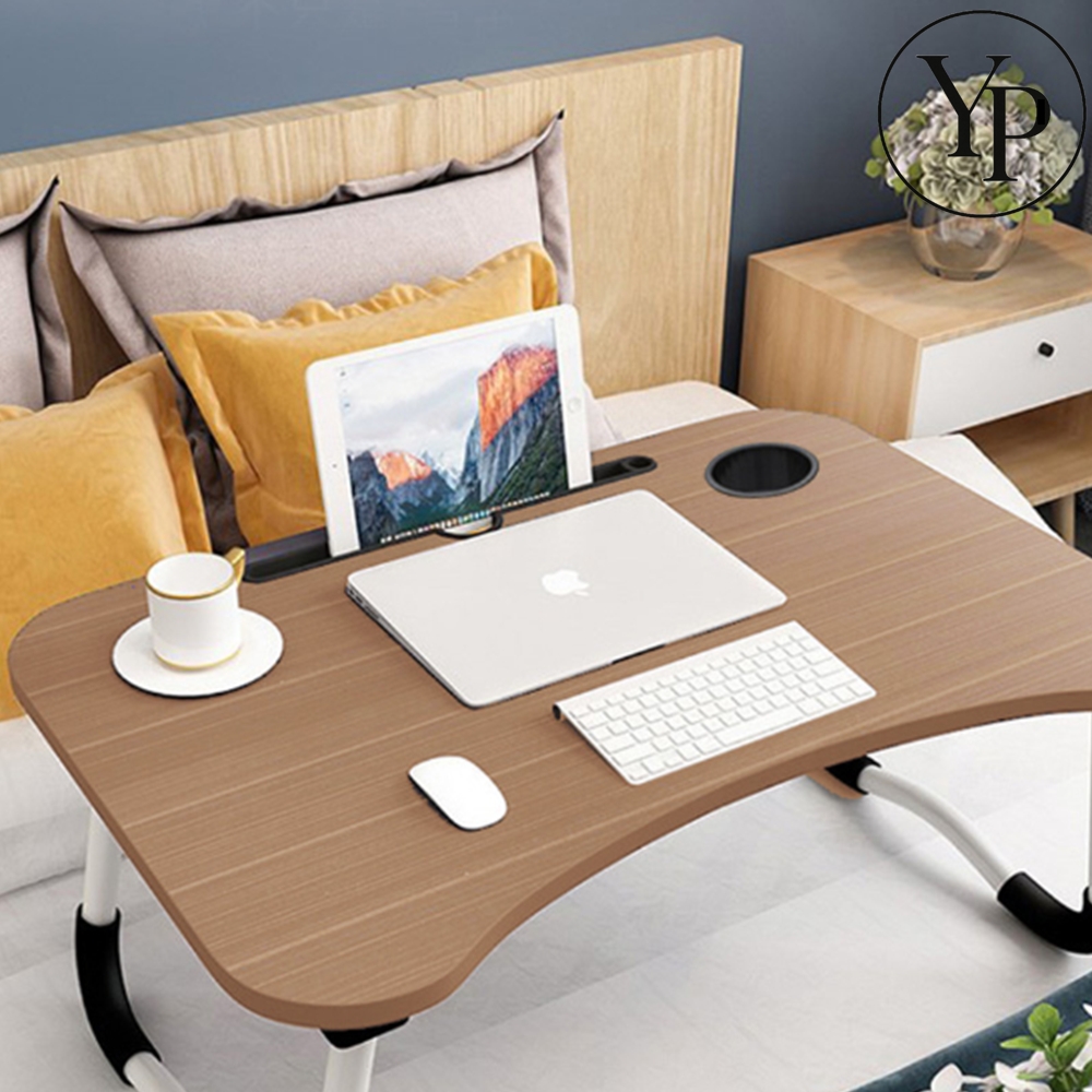 침대 밥상 베드 테이블 1인용 좌식상 접이식 컵홀더