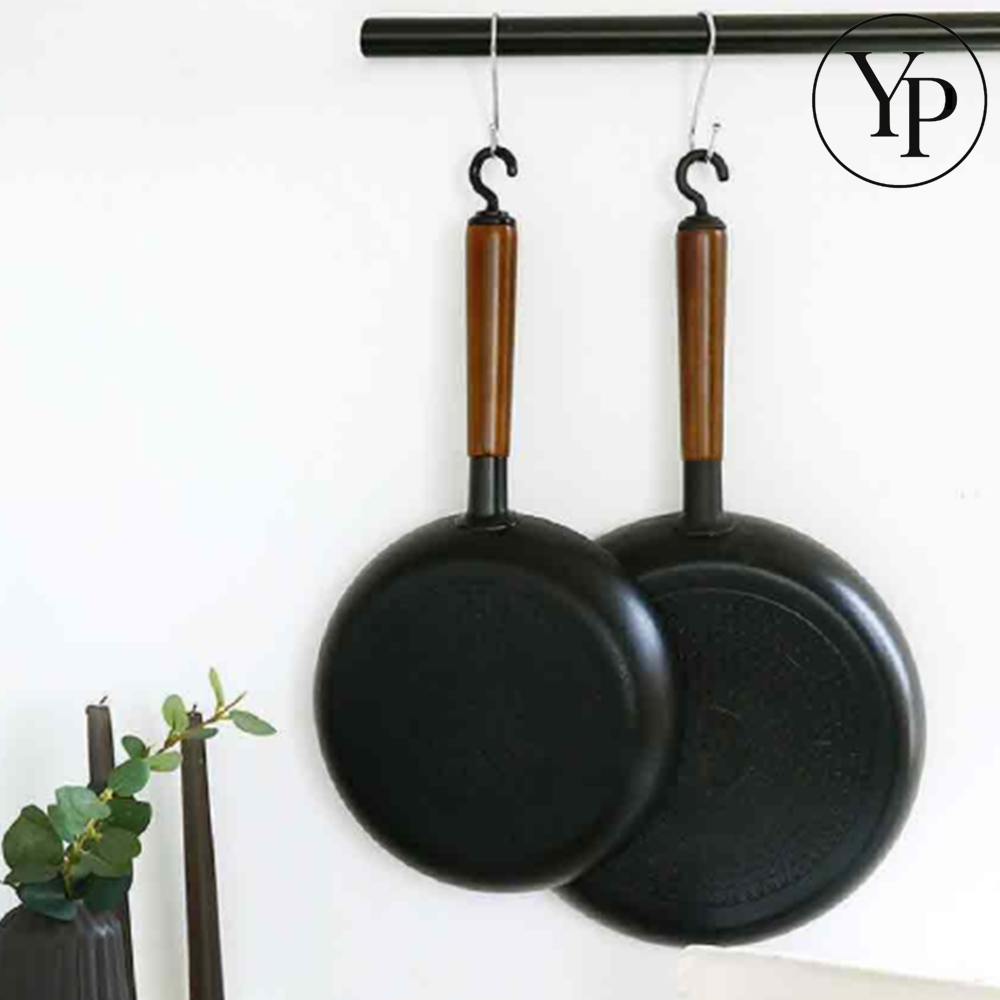 코팅 중식웍 궁중팬 업소용 가정용 튀김 나무손잡이 후라이팬