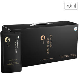 목초농장 녹용 품은 흑염소진액 엑기스 흑염소즙 70ml x 30개입 맛있게 먹은 솔직 후기 - 상품 이미지 1