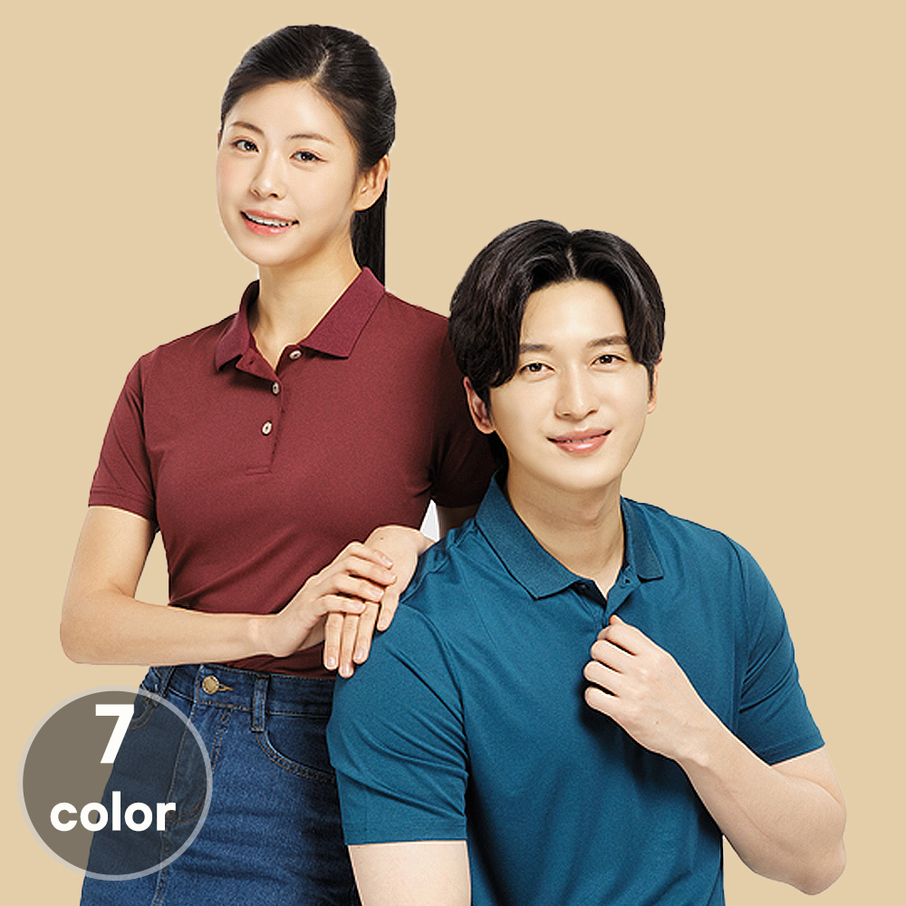 (7color)카치온스판기능성반팔티셔츠 식당 음식점 가게티 단체티 홀서빙복 - 상세 이미지 2