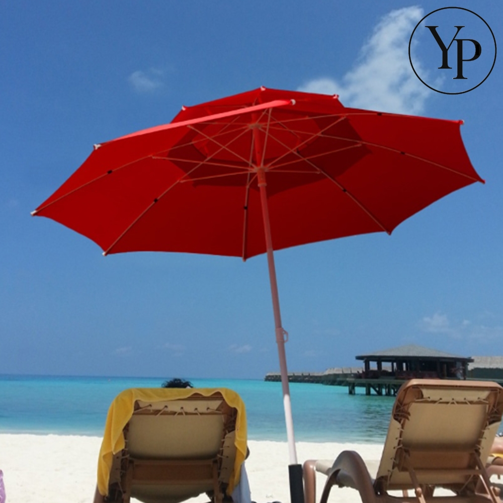 초대형 야외 파라솔 우산 해변 바캉스 접이식 그늘막 물통 받침대 세트