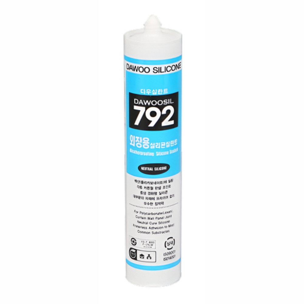 외장용 실리콘 실란트 다우실 792 반투명 270ml 다우실란트 - 상품 이미지