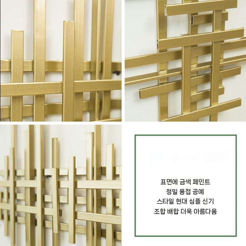 골드 메탈 벽장식 소리 파동 월데코 카페 갤러리 오브제 스몰 / 1.2m - 상세 이미지 4