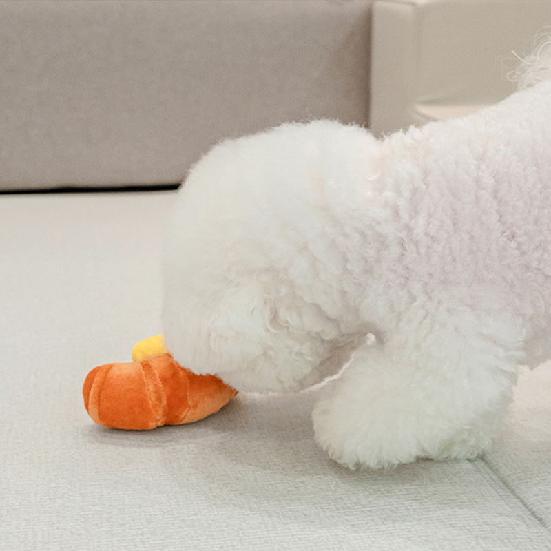 바잇미 크로와상 강아지 삑삑이 노즈워크 장난감