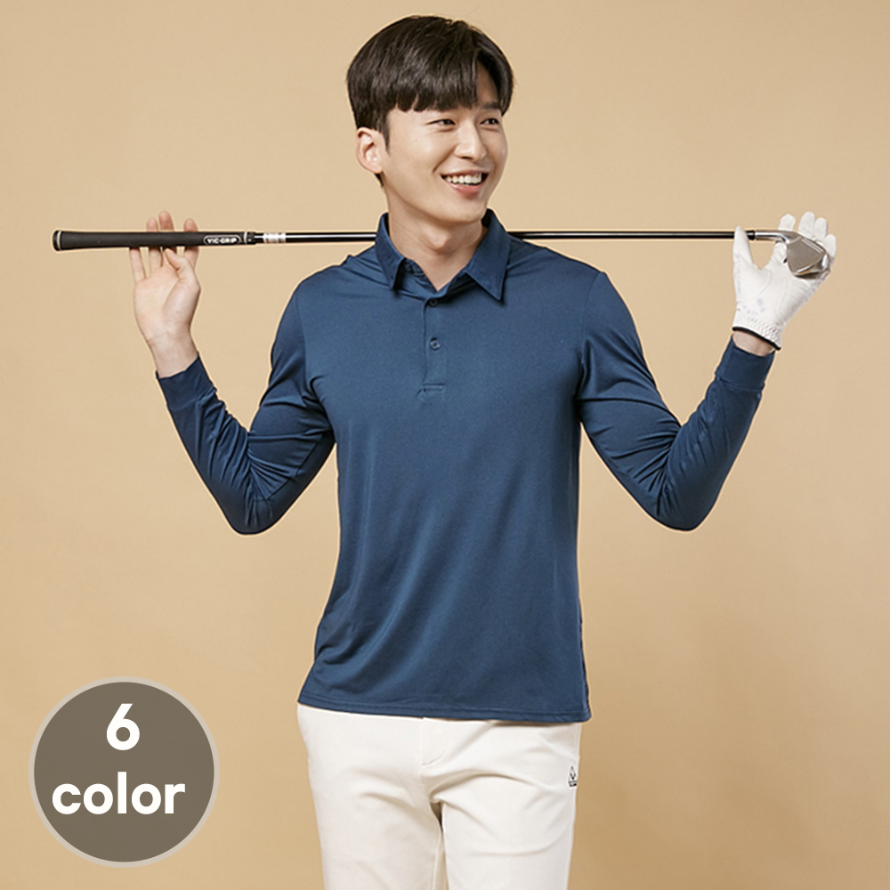 (6color)카치온스판기능성긴팔티셔츠 식당 음식점 가게티 홀서빙복 - 상세 이미지 2