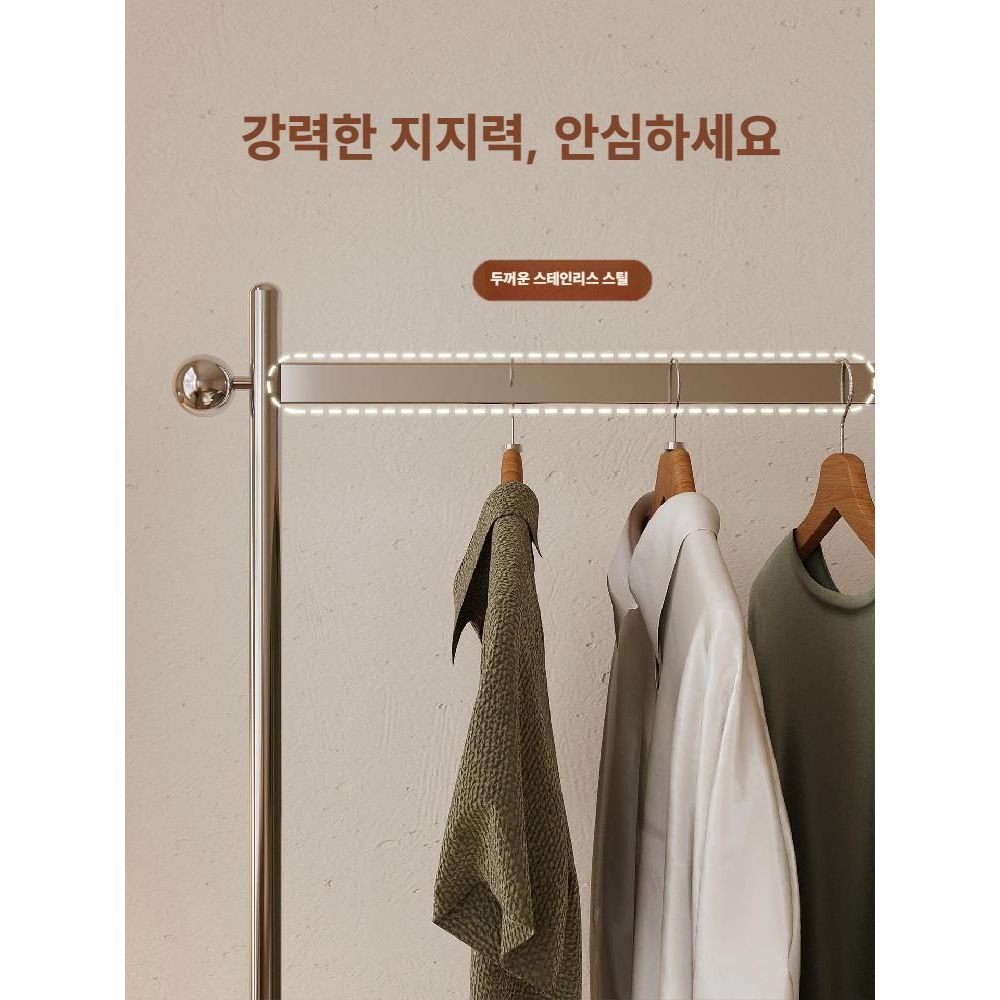 빈티지 스탠드행거 공간활용 이동식 미니 옷장 길이60cm / 갈색 수납상자 - 상세 이미지 3