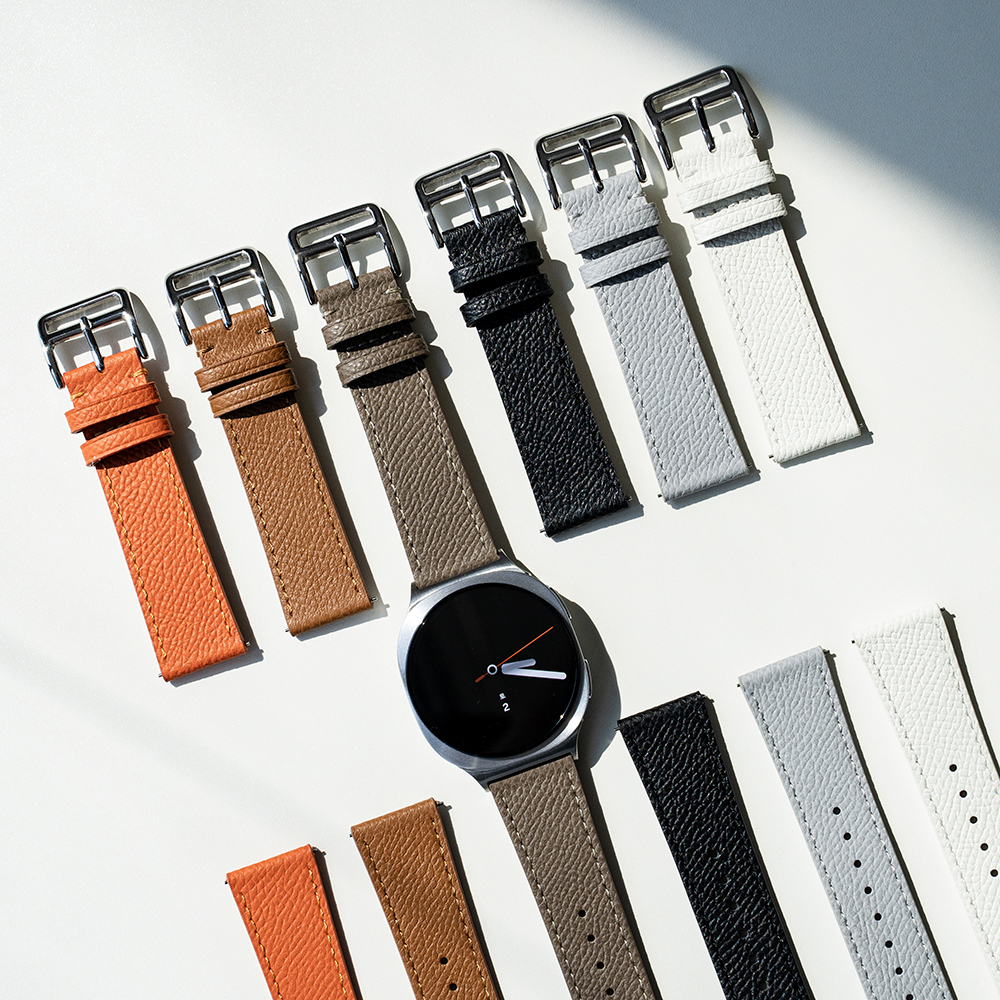 갤럭시워치 8 가죽 스트랩 클래식 앱송 시계줄 밴드 줄질