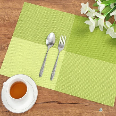 컬러웨이브OEM 별동샤인 모노테이블 양면 식탁매트 그린 식탁커버 주방패드 받침대