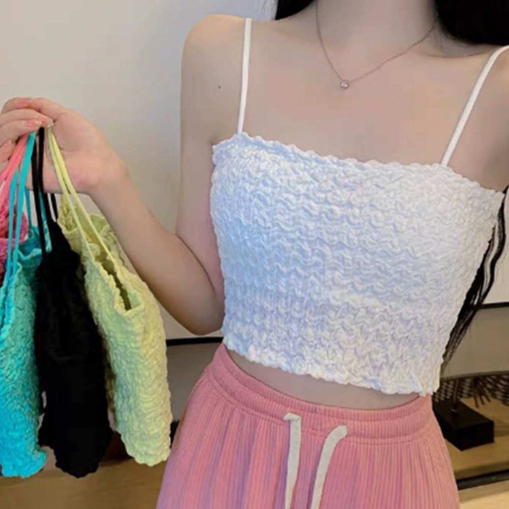 튜브탑브라 브라탑 오프숄더 스포츠 새가슴 오픈숄더 여름브라렛 노와이어 - 상품 이미지
