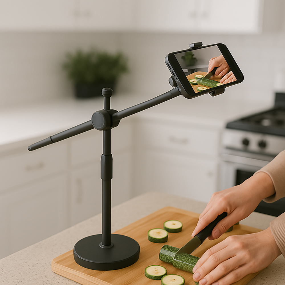 수직 촬영 거치대 항공샷 유튜브 고정대 북스캔 포인트뷰 라이브방송 방송용 영상촬영 거치대