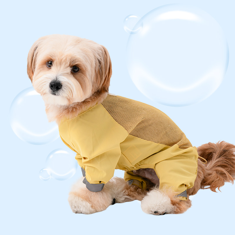 바잇미 강아지 우비 여름 비옷 올인원 이지피지 언더커버 레인코트 S~5XL