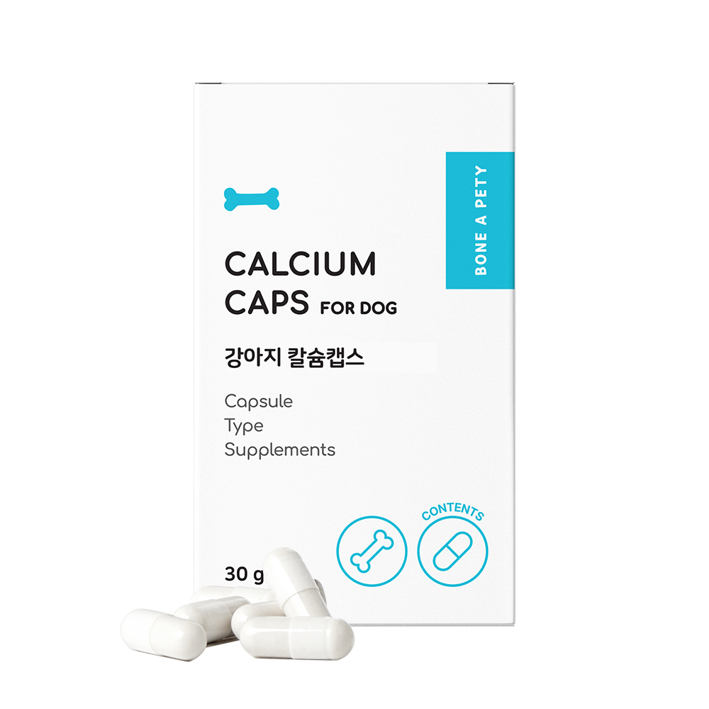본아페티 칼슘캡스 강아지 칼슘 보조 뼈 영양제 60캡슐, 1개 - 상품 이미지
