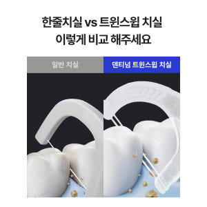 덴티넘 치실 트윈라인 365개입 어금니 손잡이 휴대 Y자 두줄치실 트윈스... 실사용 후기 | 효과 있을까? - 상품 이미지 3