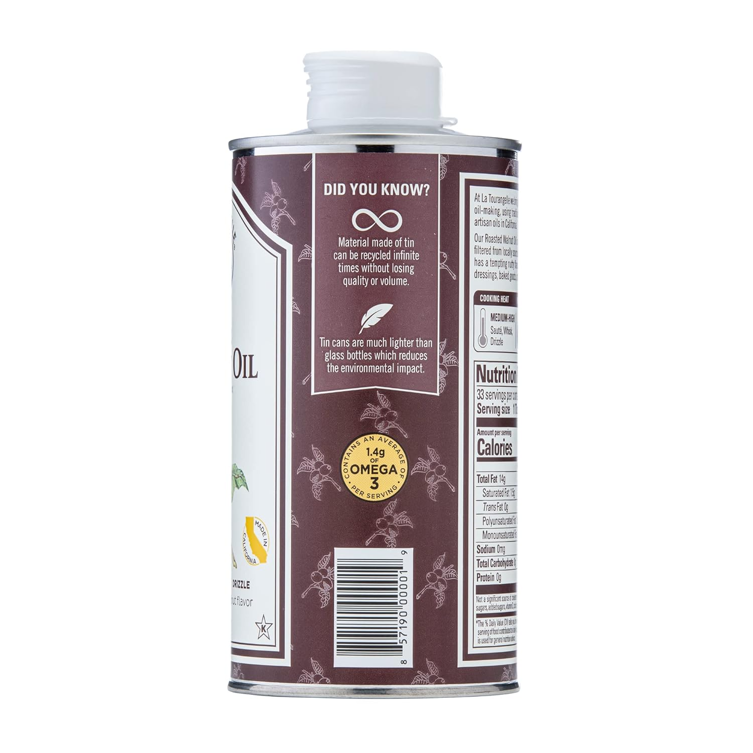 라투랑겔 호두 오일 냉압착 월넛 기름 750ml 1개 - 상세 이미지 5