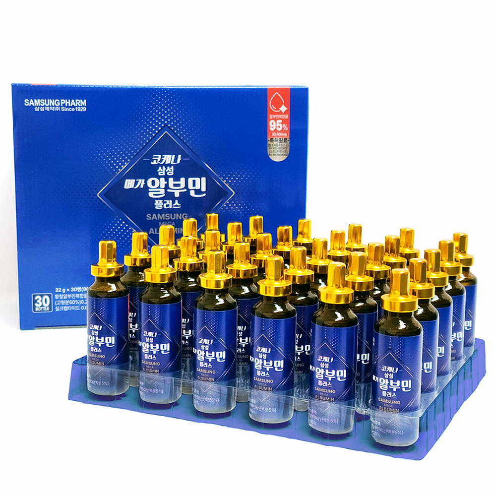 삼성제약 코케나 삼성 메가 마시는 알부민 플러스 95% 고함량 액상 실크 32ml 30병 - 상품 이미지