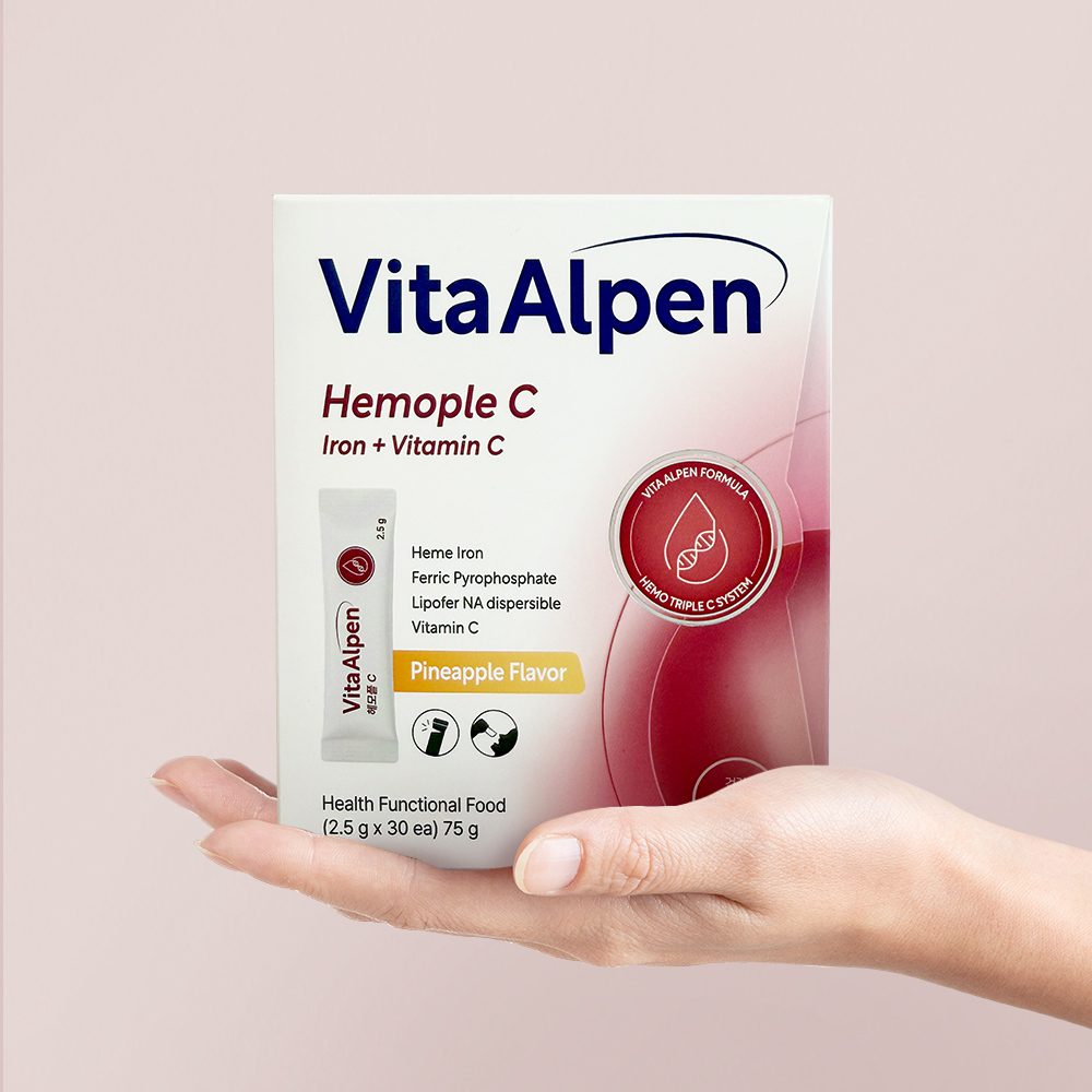 비타알펜 헤모플C 고함량 임산부 수유부 철분 헴철 비헴철 30포, 2개 이미지 2