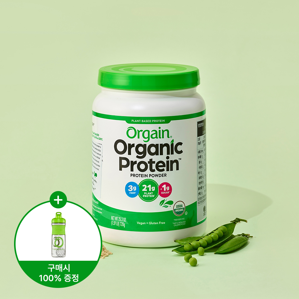 올게인 유기농 식물성단백질 오리지널 720g (20회분) 플랜트베이스 프로틴