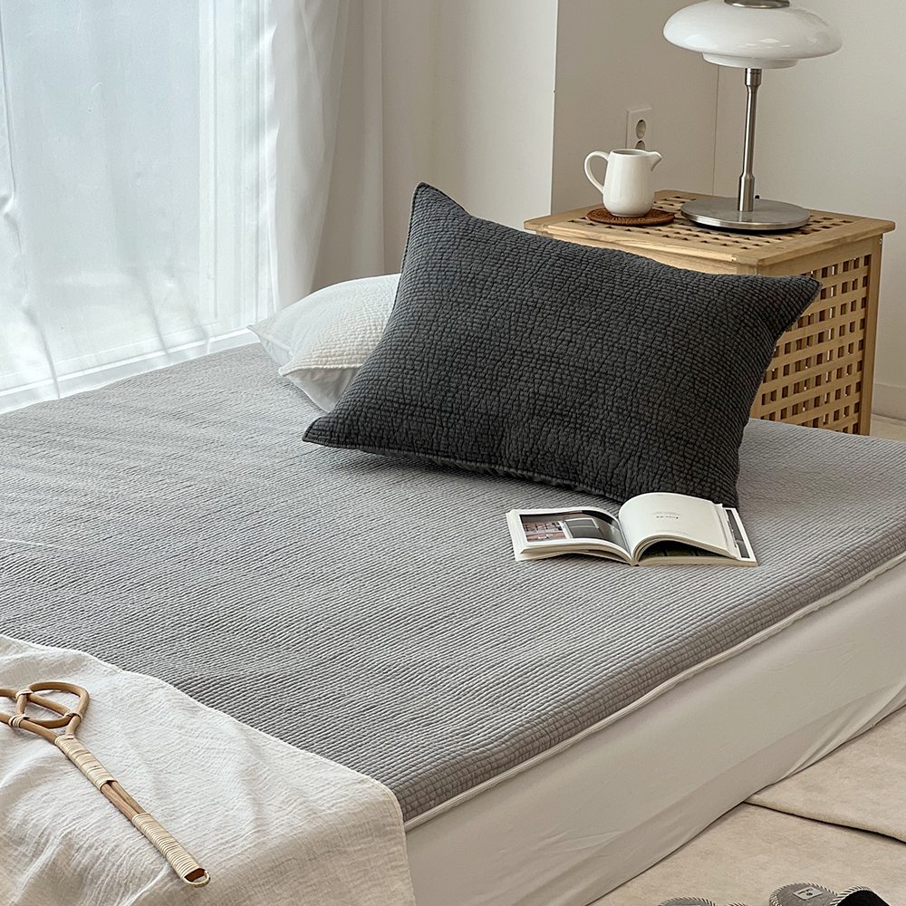 한스갤러리 줄누비 이불 바닥 요 매트 패드 세트 요매트 솜포함 MS