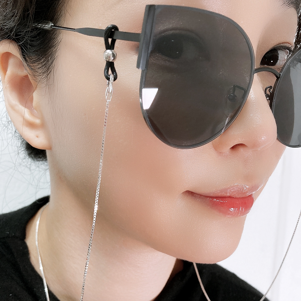 925실버 박스 체인 순은 선글라스줄 안경 목걸이 스트랩 - 상세 이미지 2
