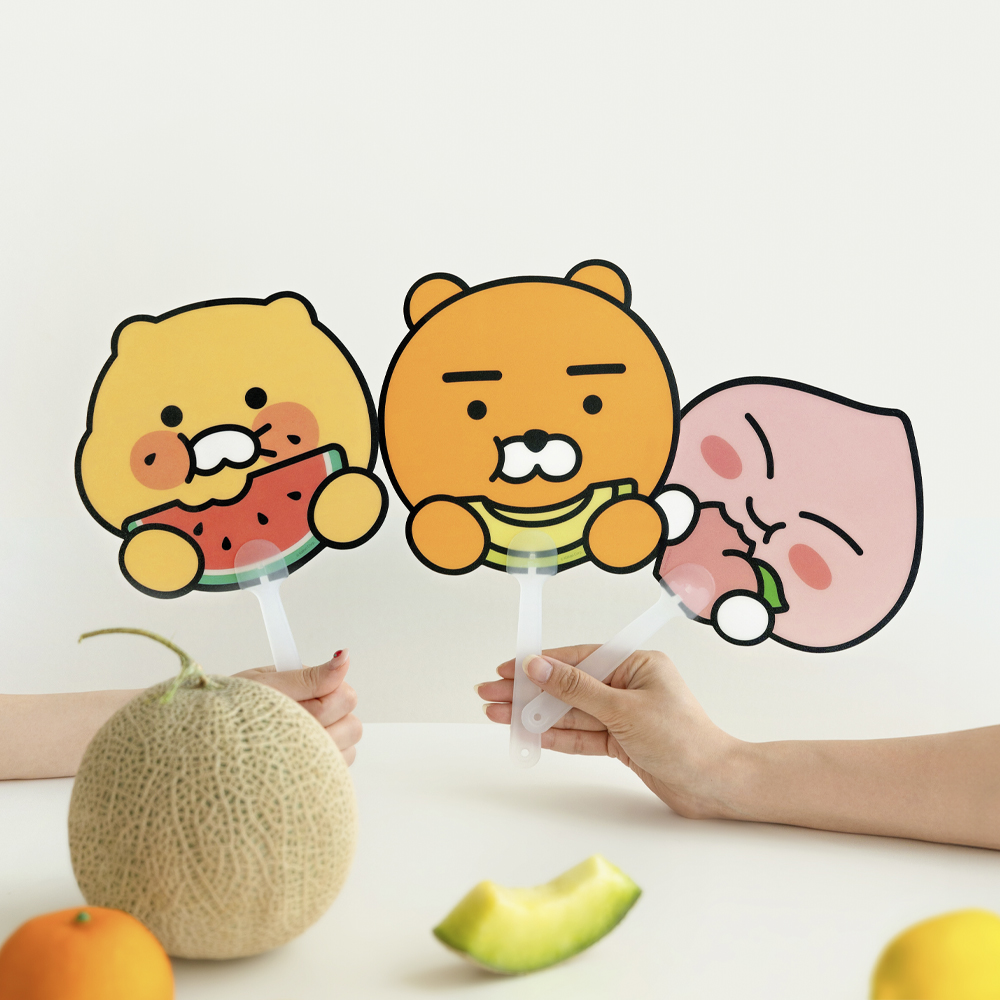 카카오프렌즈 썸머 프루티 PP 부채 춘식이 - 상세 이미지 2