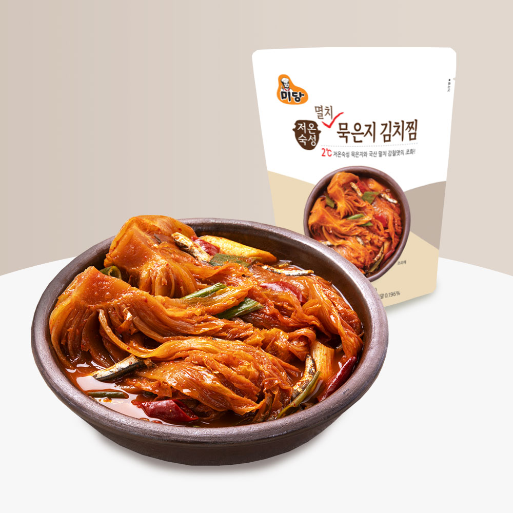 미당 멸치 묵은지 김치찜 500g 실온 간편식 반찬 3개 - 메인 이미지