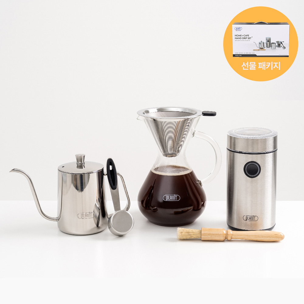 플랜잇 유리 핸드 드립 커피 5종 세트 선물 패키지 PHDS-V05