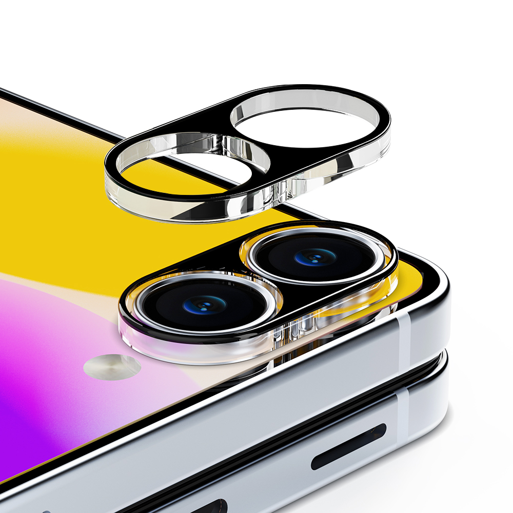 아이엠듀 카메라 보호 필름 풀커버 강화유리 빛번짐 방지 블랙 갤럭시Z 플립7, 2매입