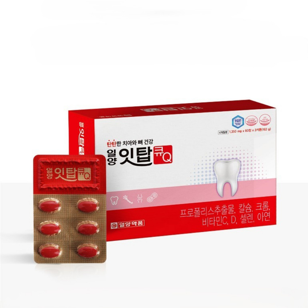 일양약품 치아 뼈 건강 잇탑 큐 임산부 수유부 칼슘제 잇몸 원데이 약4달 120정, 1개 - 상세 이미지 4