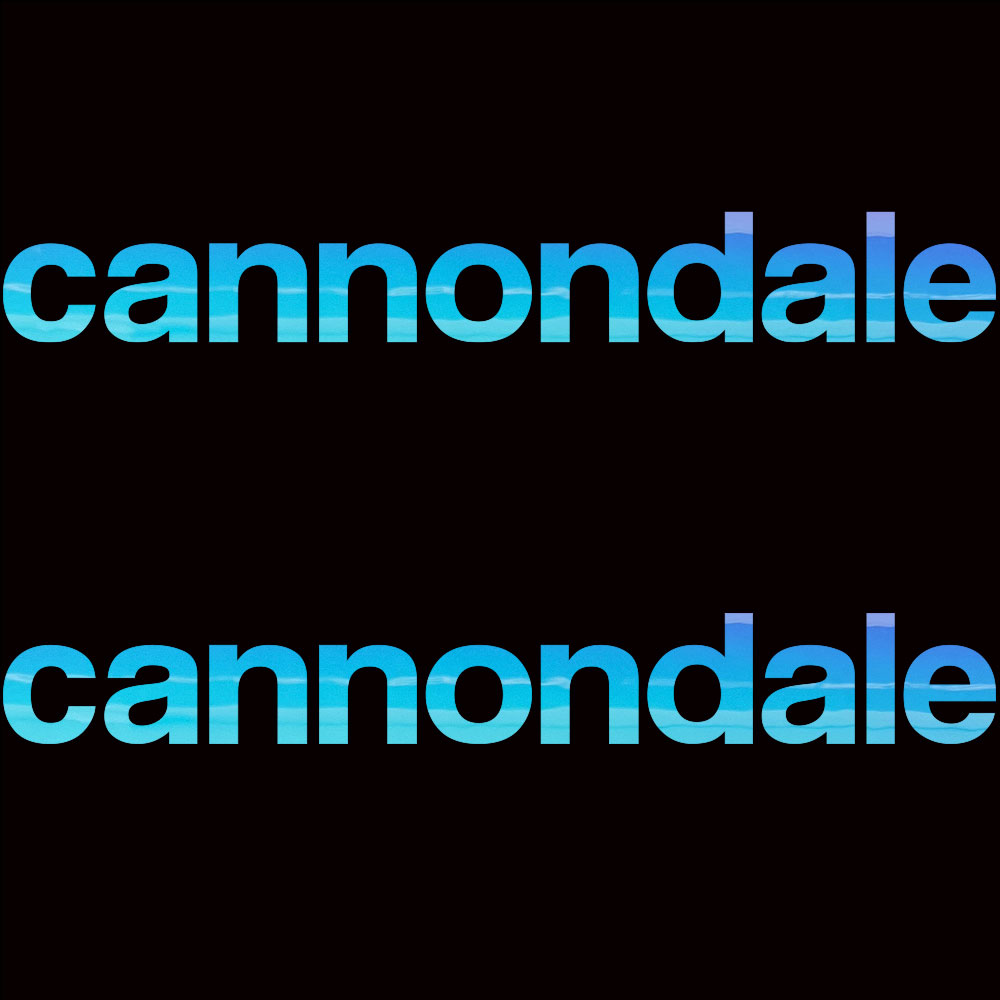 캐논데일 cannondale 로드 자전거 New(신형로고) 데칼 스티커 싱글 세트(1set 2개) - 상세 이미지 2