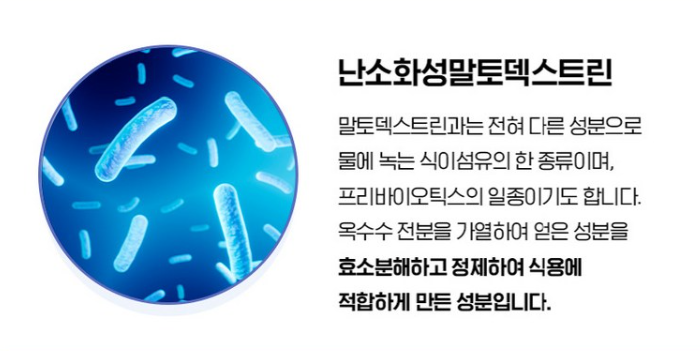 난소화성말소덱스트린 섬유소보충제 식이섬유알약 쾌변 약2달분 - 상세 이미지 2