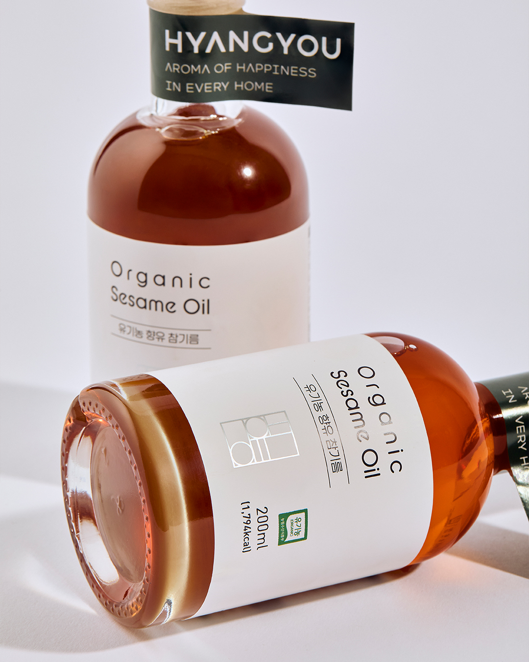 향유 유기농 참기름 200ml 저온압착 저온로스팅 냉압착 해썹 HACCP - 상세 이미지 4