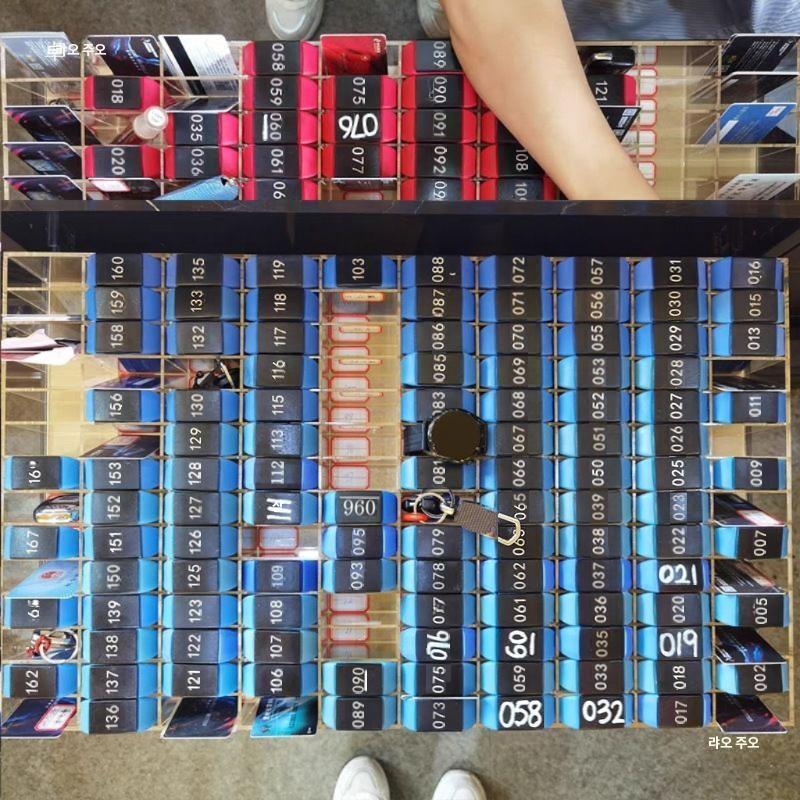 사우나 키보관함 헬스장 찜질방 목욕탕 키밴드 박스 40칸 (10x4 7x3.5x6cm) - 상세 이미지 5